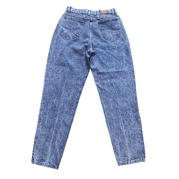 Vintage 80s Lee Women's acid washed High Rise Jeans, 12 M - Picture 3 of 10